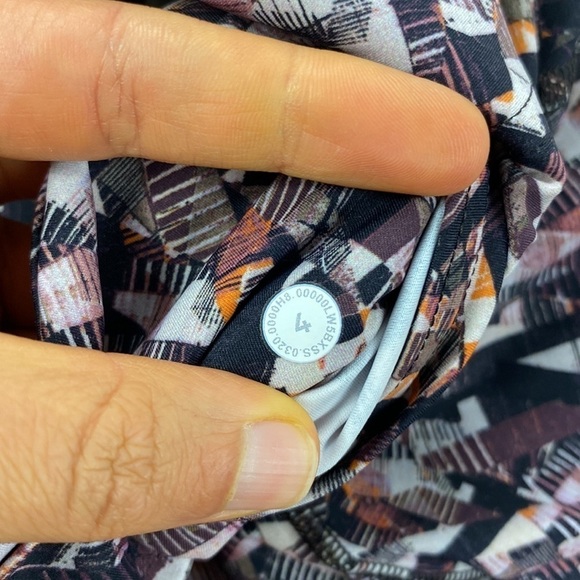 Lululemon Fast and Free Tight 25" *Non-Reflective Nulux Kaleidoscopic Pink Multi - Picture 6 of 7